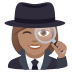 🕵🏽‍♀️ woman detective: medium skin tone display on JoyPixels